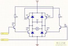 三极管控制电机正反转(用三极管实现直流电机正反转电路)